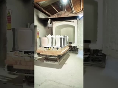 Umieszczenie ceramiki podczas palenia w piecu wahadłowym