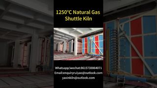 Piec wahadłowy 1250°C do wyrobów ceramicznych #kilnmanufacturer #brickfactory #shuttlekiln #gaskiln