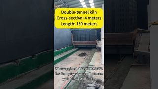 Piec tunelowy o długości 150 metrów i przekroju 4 m dla wysokowydajnej cegielni#fabryka cegieł#piec tunelowy